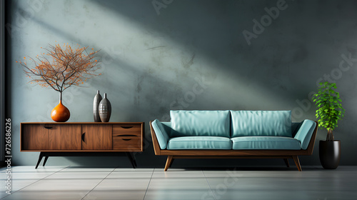 View of a chambray sofa-chair and furniture visual arts design photo