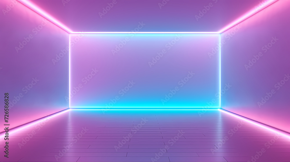 3D space, light shining from above, empty room 3D space, light shining from above, empty room