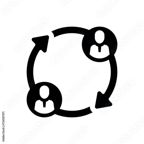 peer icon vector illustration