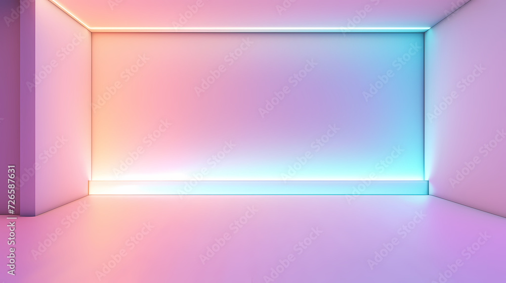 3D space, light shining from above, empty room 3D space, light shining from above, empty room