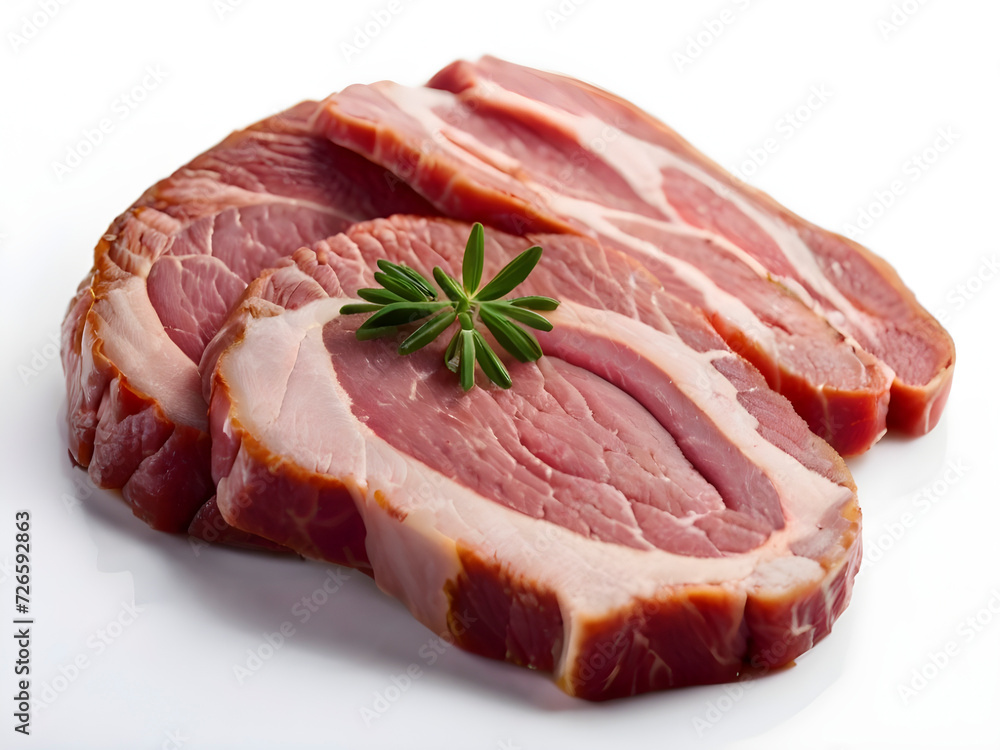 Culinary Elegance Unveiled: The Artistry of Isolated Sliced Meats Culinary Elegance Unveiled: The Artistry of Isolated Sliced Meats