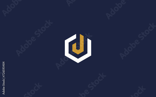 letter j hexagon logo icon design vector design template inspiration photo