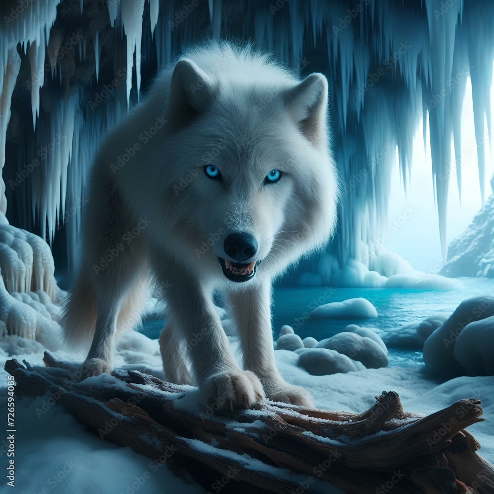 Obraz premium wolf in the snow