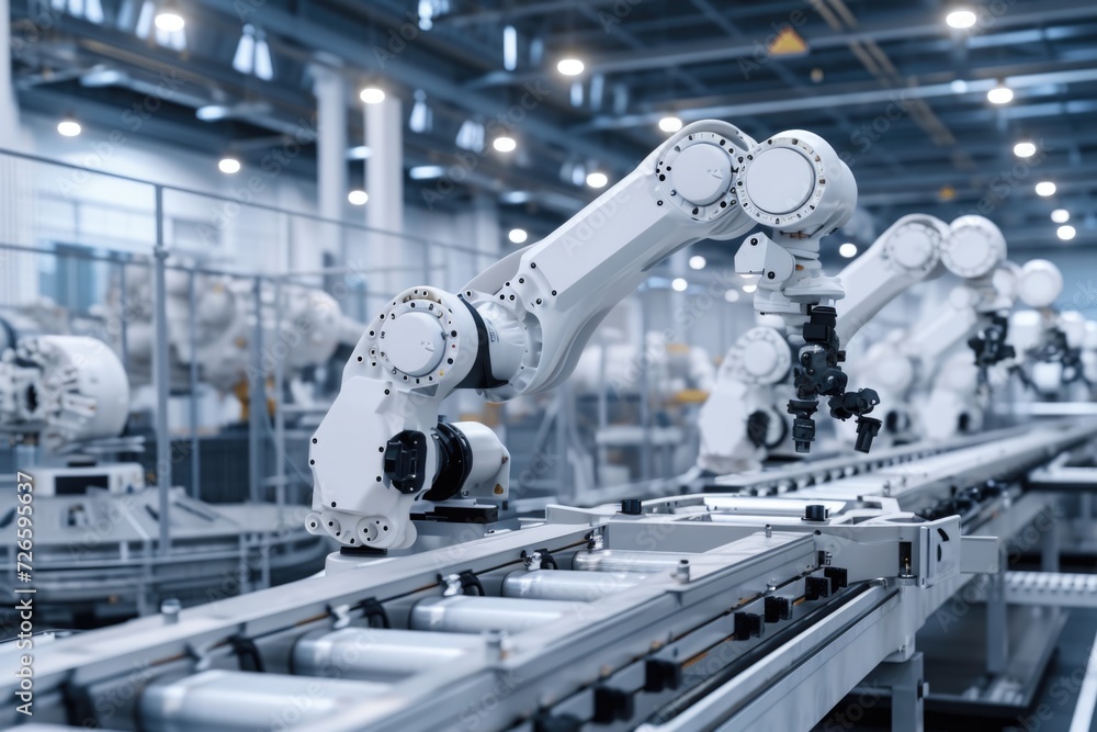 Automated production line for electric car batteries. Automated production line for electric car batteries.