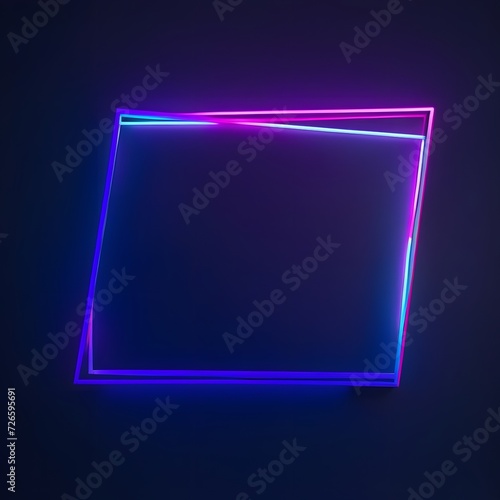 Neon light frame Background.