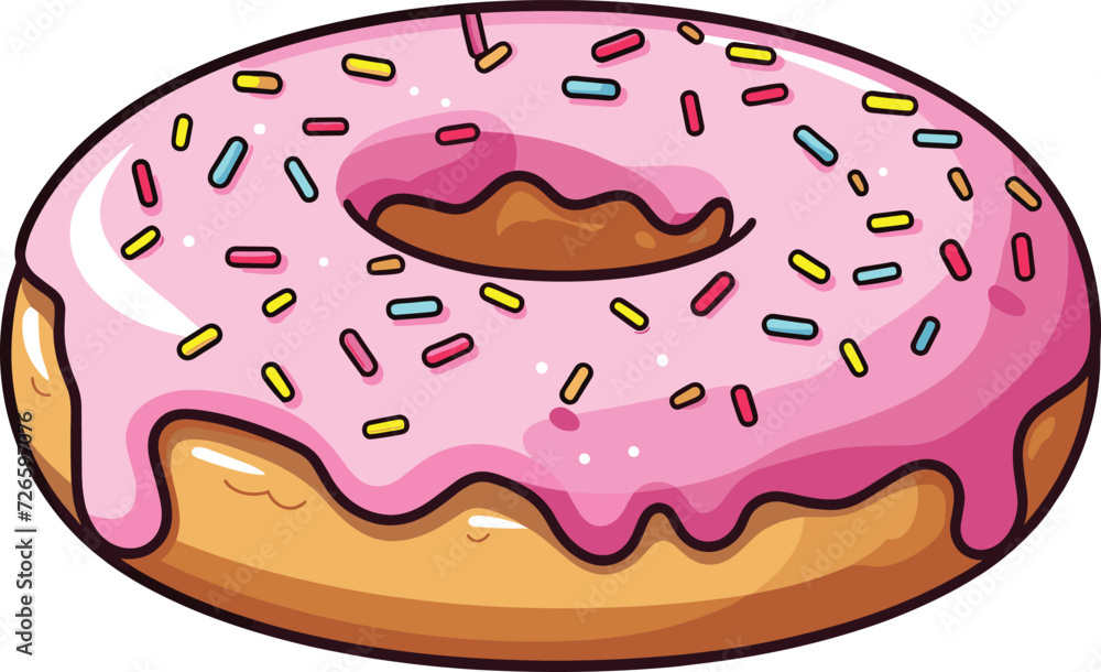 tasty donut vector illustration tasty donut vector illustration