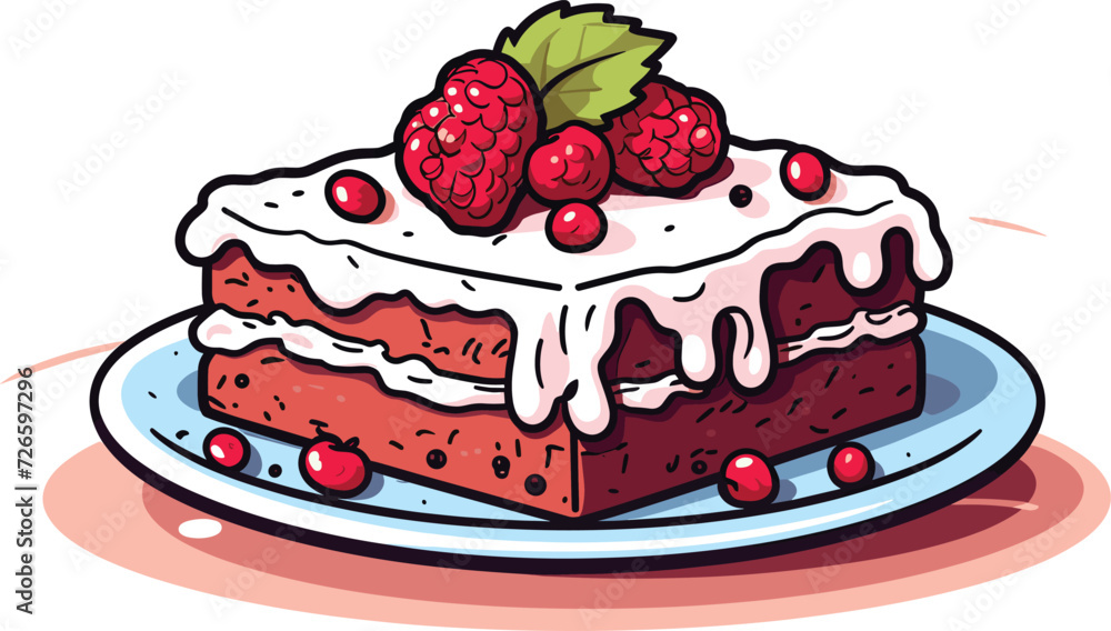 delicious cake vector illustration delicious cake vector illustration