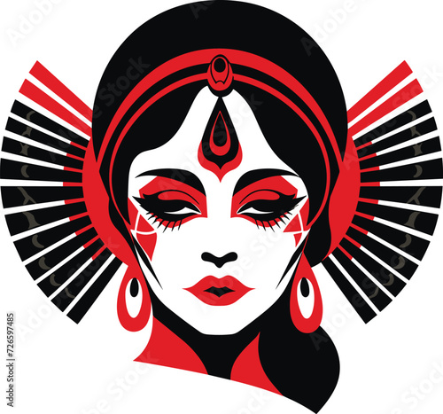 cinco de mayo themed beautiful women vector illustration