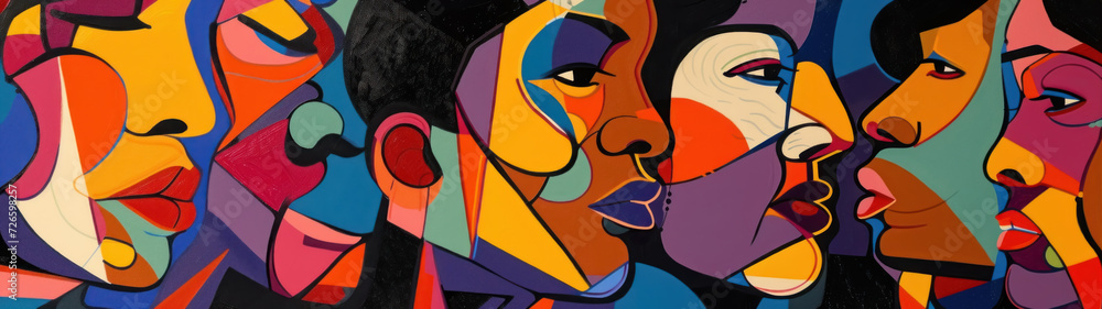 Abstract backdrop representation of the Civil Rights Movement, bold ...