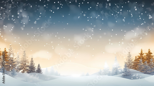 Holiday decorative border, festive background with festive star decoration © Derby