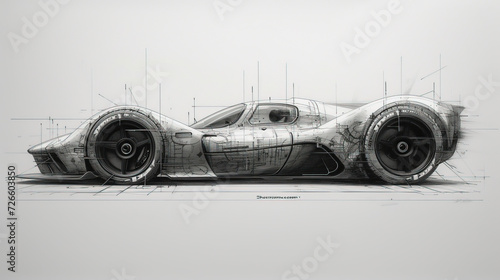 From classic to modern, each stroke embodies speed and innovation. Explore the fusion of ink and technology, creating dynamic sketches that capture the essence of luxury and performance.