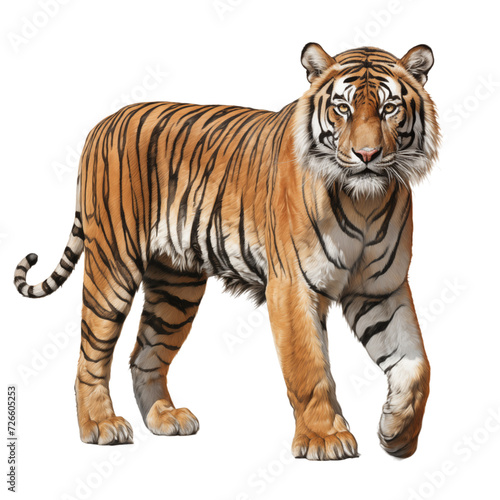 Tiger isolated on transparent background