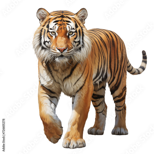 Tiger isolated on transparent background