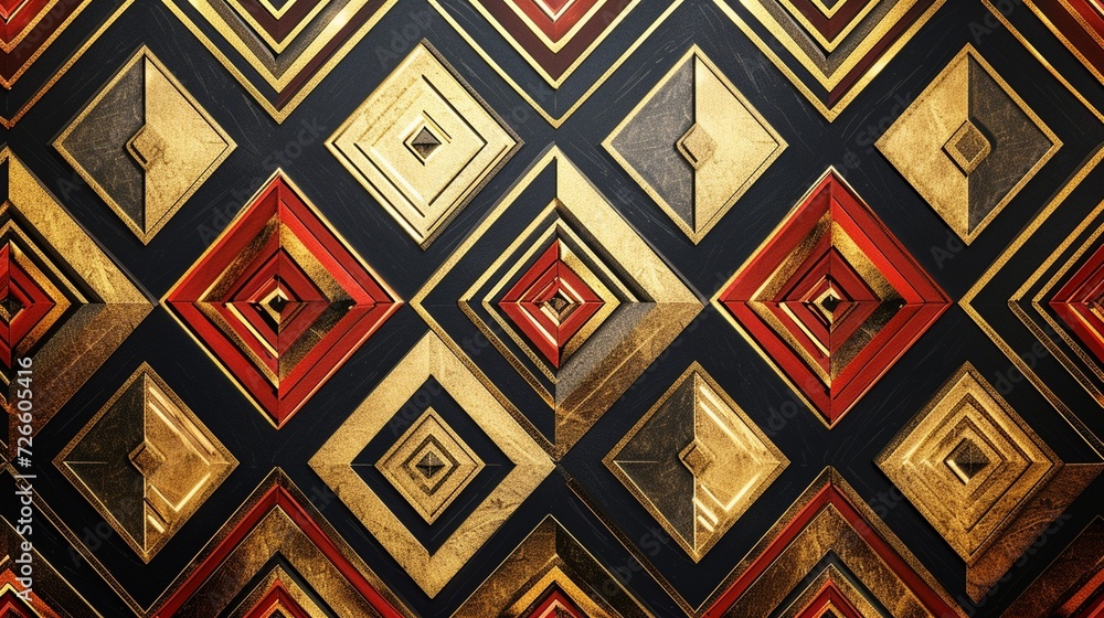 custom made wallpaper toronto digitalluxurious eye catching geometric pattern generated by ai