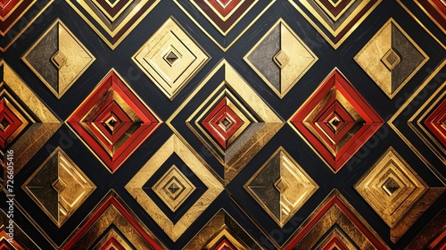 Wallpaper Mural luxurious eye catching geometric pattern generated by ai Torontodigital.ca