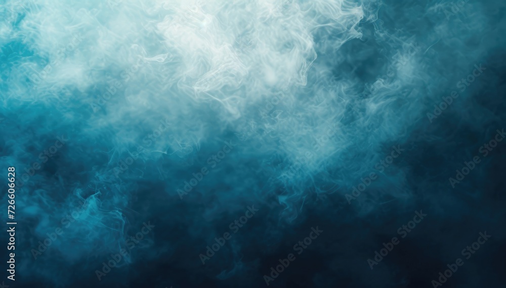 Abstract dark blue smoke background