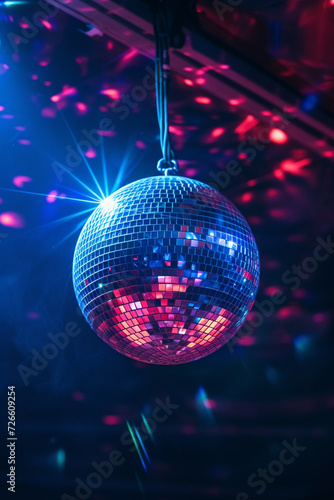 disco ball with lights