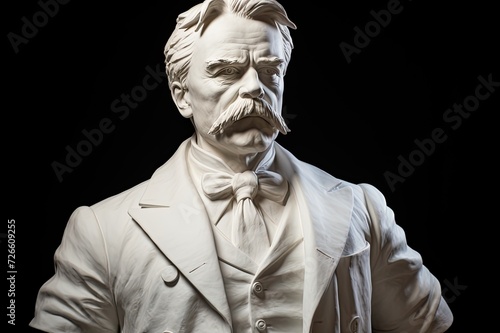 Friedrich Nietzsche marble sculpture