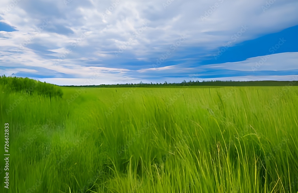 Fototapeta premium 北海道にある大草原