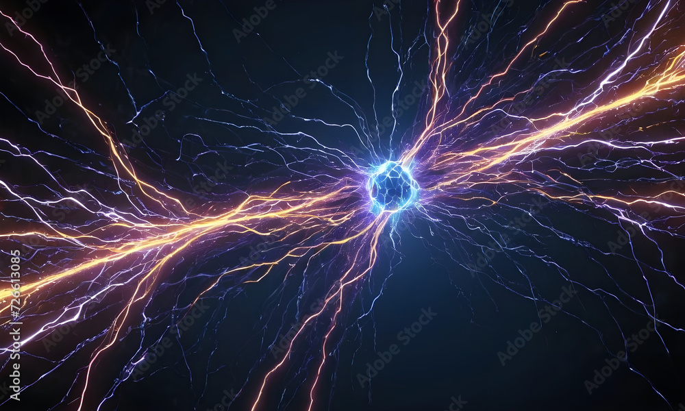 Abstract art of human brain. Colorful neuron system art of a brain with glowing neural pathways. Generative by AI.
Abstract art of human brain. Colorful neuron system art of a brain with glowing neural pathways. Generative by AI.