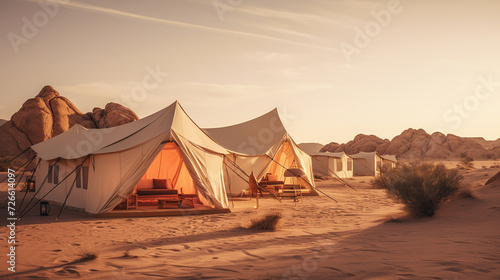 Accommodation in the middle of the desert that is close to the nature of the desert.