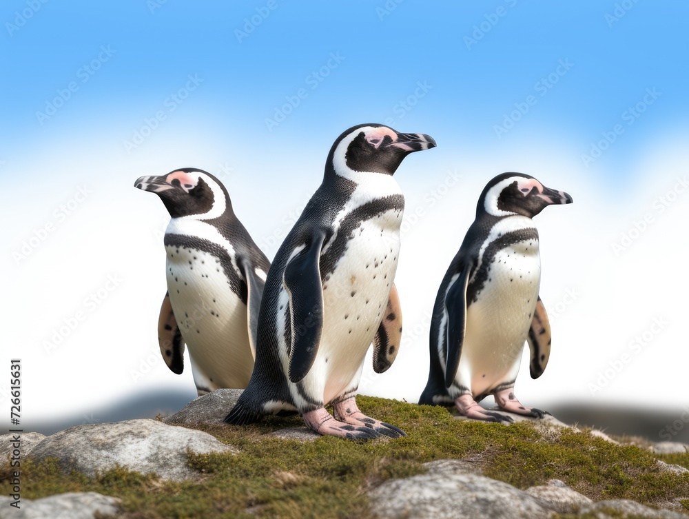 Fototapeta premium penguins on the rock
