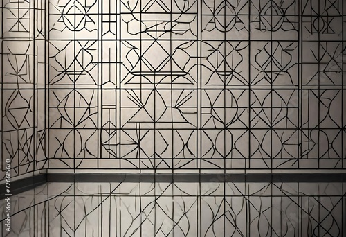 decoration  geometric  wall  kichan tiles design