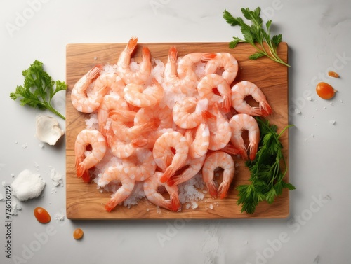 shrimps on a plate