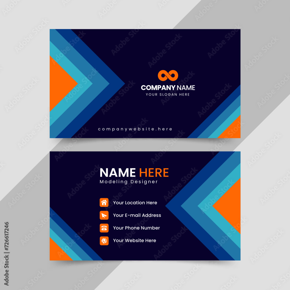Naklejka premium modern business card design