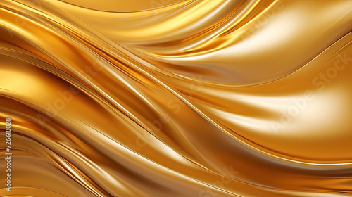 Abstract Background Gold over Silver  shimmering tones  harmonious shapes  and metallic colors  a visually stunning and luxurious visual display Ai Generative