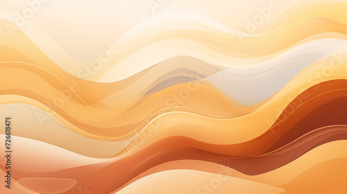 Abstract Background with Warm Neutrals hues, fluid shapes, neutral gradients, and organic forms, a visually pleasing and adaptable visual display Ai Generative