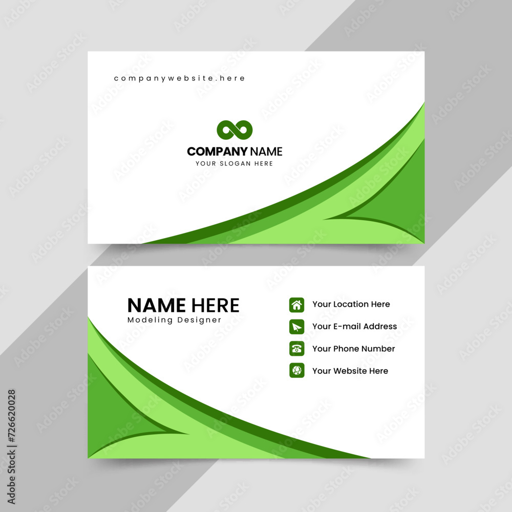 Fototapeta premium design template, modern business card