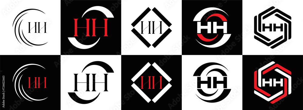 HH logo. H H design. White HH letter. HH, H H letter logo SET design. Initial letter EE linked circle uppercase monogram logo. H H letter logo SET vector design. HH letter logo design
HH logo. H H design. White HH letter. HH, H H letter logo SET design. Initial letter EE linked circle uppercase monogram logo. H H letter logo SET vector design. HH letter logo design