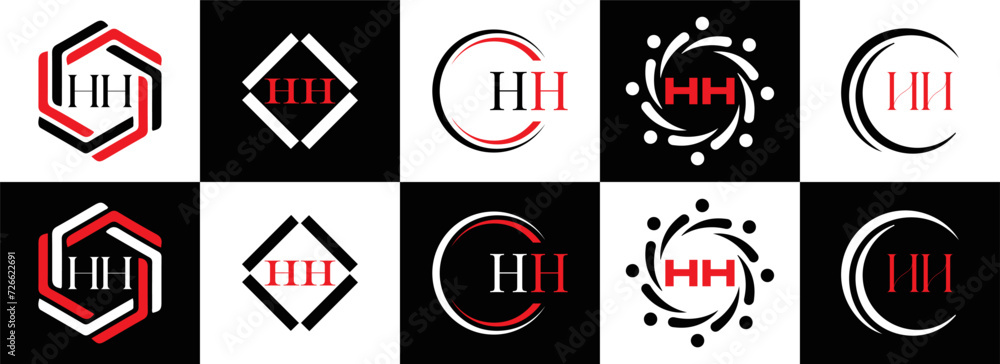 HH logo. H H design. White HH letter. HH, H H letter logo SET design. Initial letter EE linked circle uppercase monogram logo. H H letter logo SET vector design. HH letter logo design
HH logo. H H design. White HH letter. HH, H H letter logo SET design. Initial letter EE linked circle uppercase monogram logo. H H letter logo SET vector design. HH letter logo design