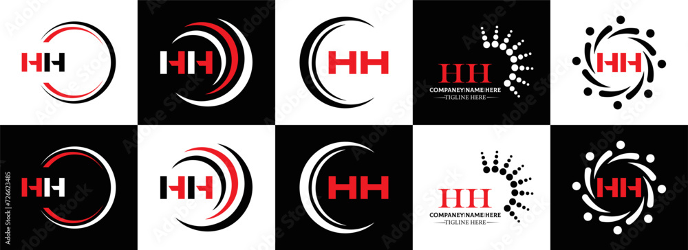 HH logo. H H design. WhitE HH letter. HH, H H letter logo SET design. Initial letter HH linked circle uppercase monogram logo. H H letter logo SET vector design. HH letter logo design
HH logo. H H design. WhitE HH letter. HH, H H letter logo SET design. Initial letter HH linked circle uppercase monogram logo. H H letter logo SET vector design. HH letter logo design