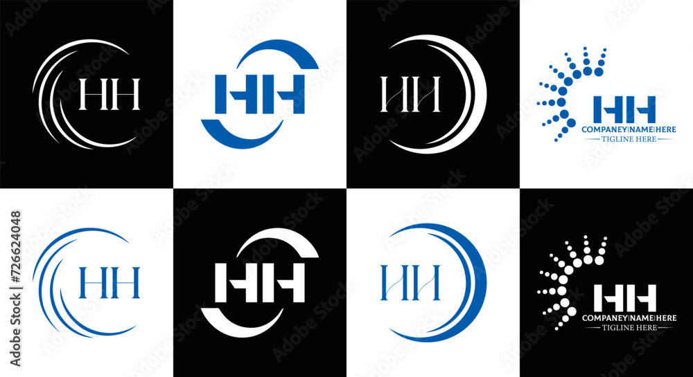 HH logo. H H design. WhitE HH letter. HH, H H letter logo SET design. Initial letter HH linked circle uppercase monogram logo. H H letter logo SET vector design. HH letter logo design
HH logo. H H design. WhitE HH letter. HH, H H letter logo SET design. Initial letter HH linked circle uppercase monogram logo. H H letter logo SET vector design. HH letter logo design