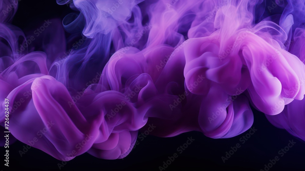Abstract purple and violet fluffy pastel ink smoke cloud, a soft Smoke cloudy texture background. 