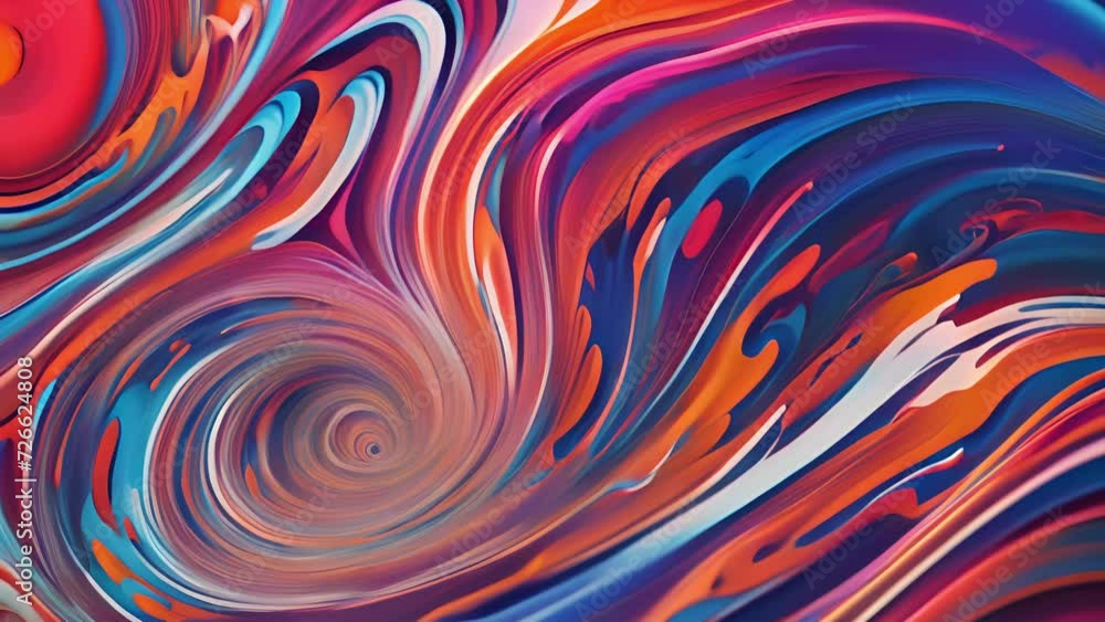A digital playground of energetic and playful motion in the form of a whirlpool. Abstract motion background