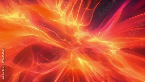 Fiery bursts of motion and chaos burst forth engulfing the entire screen. Abstract motion background photo