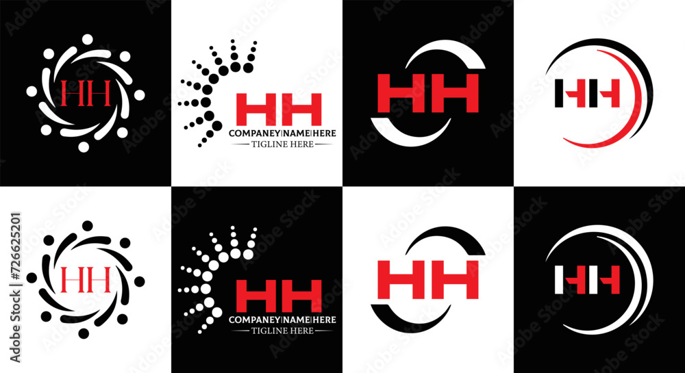 HH logo. H H design. WhitE HH letter. HH, H H letter logo SET design. Initial letter HH linked circle uppercase monogram logo. H H letter logo SET vector design. HH letter logo design
HH logo. H H design. WhitE HH letter. HH, H H letter logo SET design. Initial letter HH linked circle uppercase monogram logo. H H letter logo SET vector design. HH letter logo design