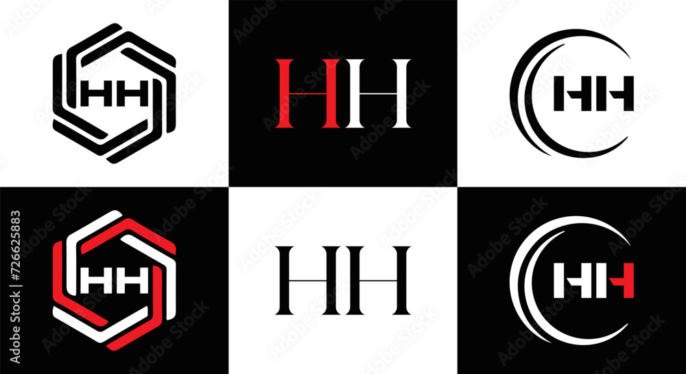 HH logo. H H design. WhitE HH letter. HH, H H letter logo SET design. Initial letter HH linked circle uppercase monogram logo. H H letter logo SET vector design. HH letter logo design
HH logo. H H design. WhitE HH letter. HH, H H letter logo SET design. Initial letter HH linked circle uppercase monogram logo. H H letter logo SET vector design. HH letter logo design