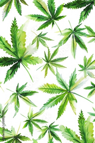 cannabis leaf background pattern