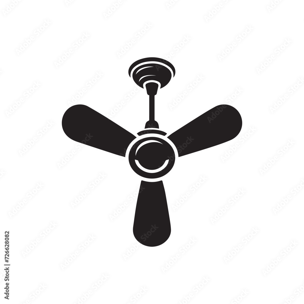 Ceiling fan icon vector Ceiling fan icon vector