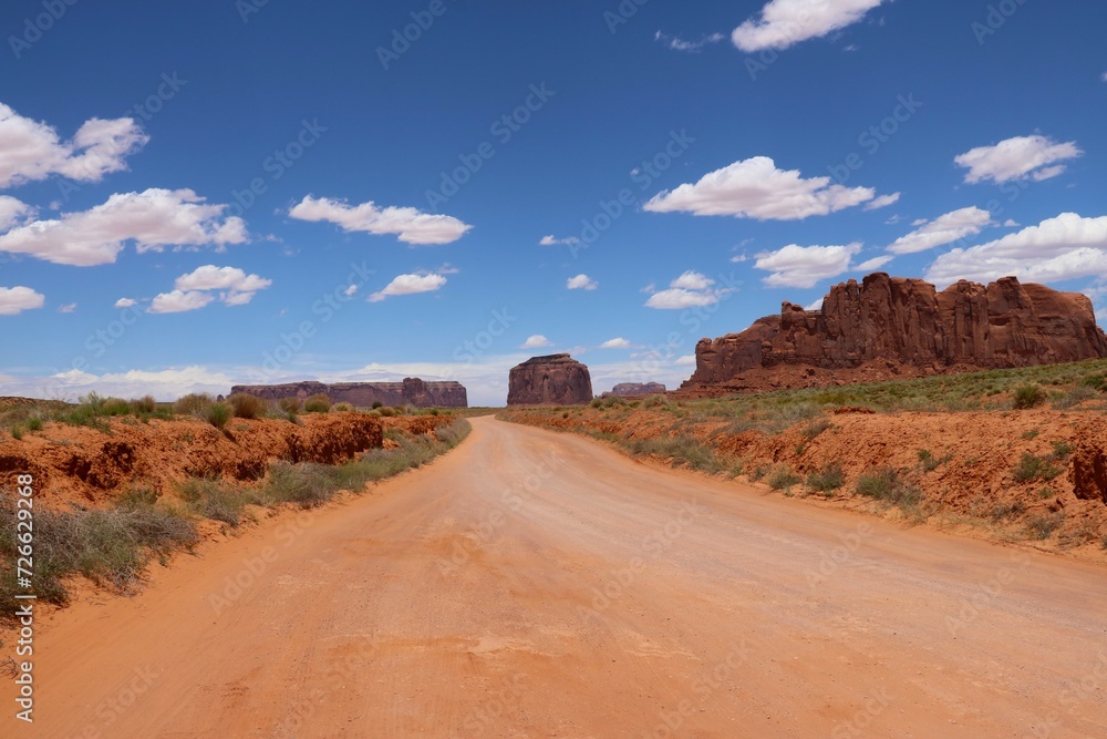 Beautiful view of Monument Valley from Monument Valley Road.