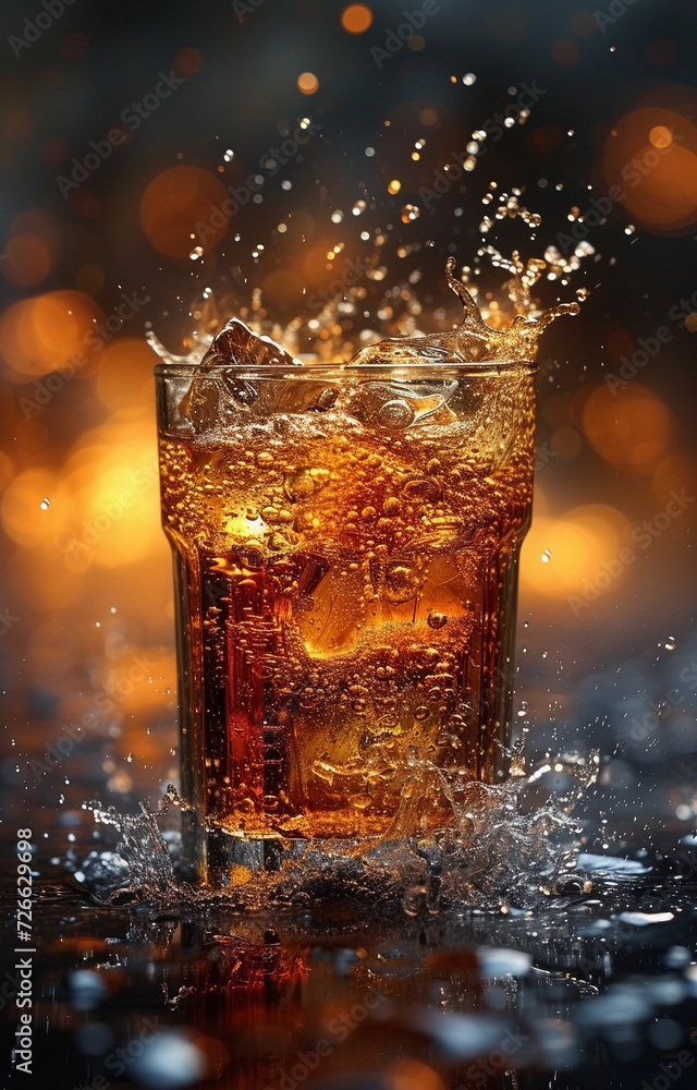 Beautiful composition of a glass filled with alcohol on a dark background, studio lighting. Beautiful composition of a glass filled with alcohol on a dark background, studio lighting.