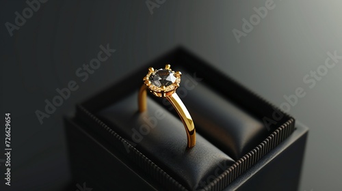 Classic beauty: Well-designed black box highlighting stunning gold ring. © Aina Tahir