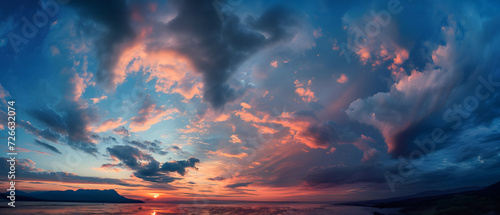 sunset over the sea © NaLan