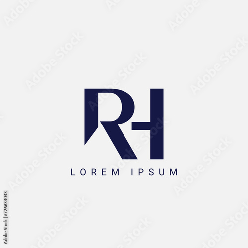 RH Logo Design, Inspiration for a Unique Identity. Modern Elegance and Creative Design. RH Logo Design, Inspiration for a Unique Identity. Modern Elegance and Creative Design. RH logo. RH latter