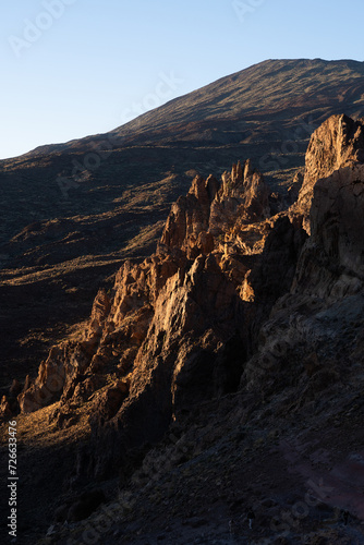 Sendero Roques de García w Parku Narodowym Teide, Teneryfa, Wyspy Kanaryjskie