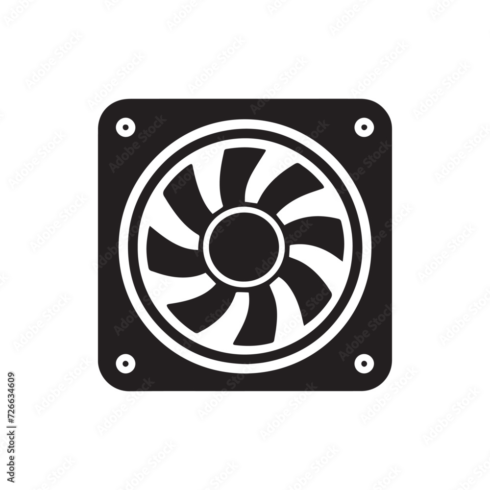 Air ventilator exhaust fan icon Air ventilator exhaust fan icon